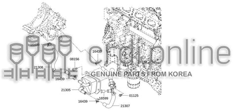 HOSE-WATER 21308-1273R 213081273R 21308 1273R