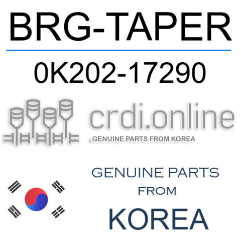 BRG-TAPER [ORIGINAL] 0K202-17290 0K20217290 0K202 17290