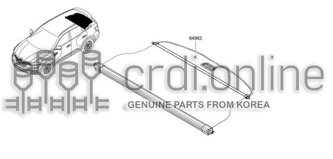 TONNEAU COVER ASSY 84982-2974R 849822974R 84982 2974R