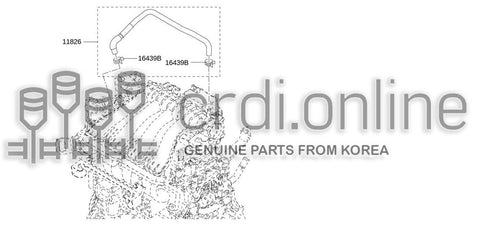 HOSE-BLOWBY 11826-3603R 118263603R 11826 3603R