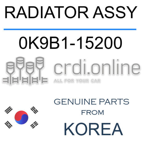 RADIATOR ASSY [ORIGINAL] 0K9B1-15200 0K9B115200 0K9B1 15200