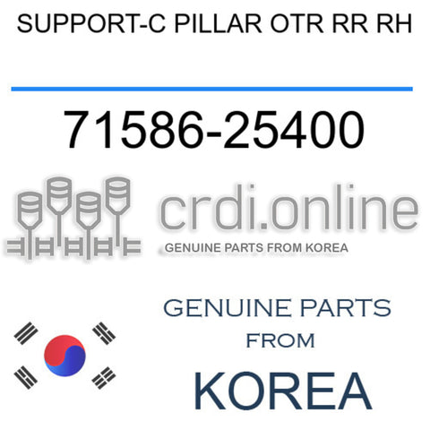 SUPPORT-C PILLAR OTR RR RH 71586-25400 7158625400 71586 25400