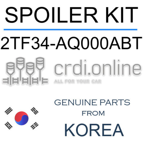 SPOILER KIT [ORIGINAL] 2TF34-AQ000ABT 2TF34AQ000ABT 2TF34 AQ000ABT