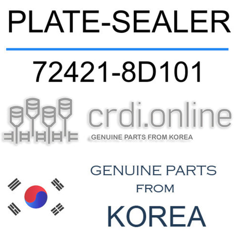 PLATE-SEALER [ORIGINAL] 72421-8D101 724218D101 72421 8D101