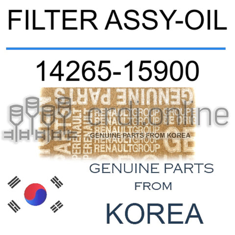 FILTER ASSY-OIL [ORIGINAL] 14265-15900 1426515900 14265 15900