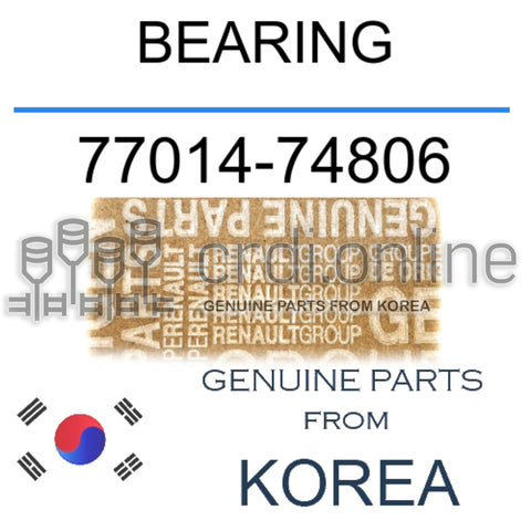BEARING [ORIGINAL] 77014-74806 7701474806 77014 74806
