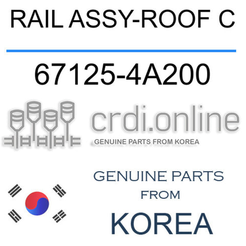 RAIL ASSY-ROOF C 67125-4A200 671254A200 67125 4A200
