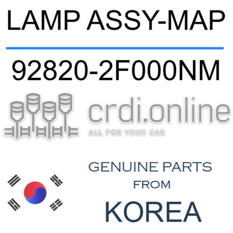 LAMP ASSY-MAP [ORIGINAL] 92820-2F000NM 928202F000NM 92820 2F000NM