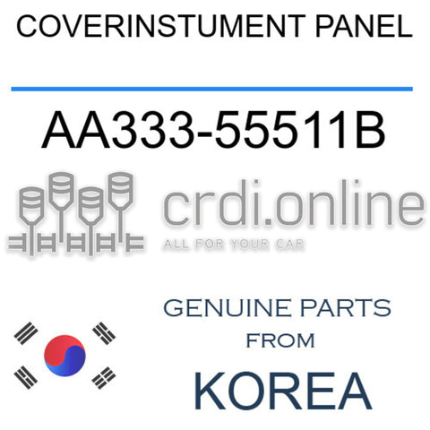 COVERINSTUMENT PANEL [ORIGINAL] AA333-55511B AA33355511B AA333 55511B