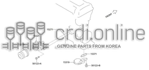 STRAINER ASSY-OIL 15050-2J210 150502J210 15050 2J210