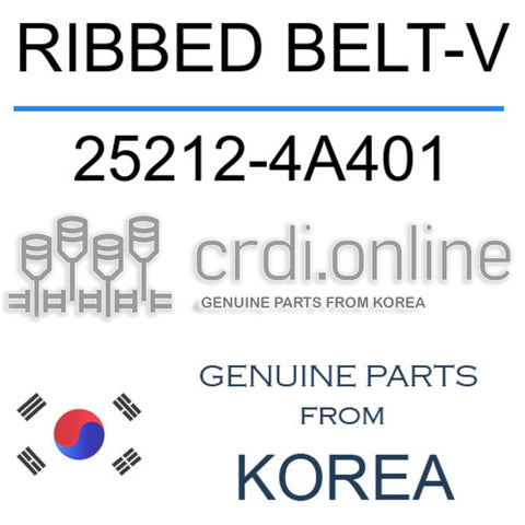 RIBBED BELT-V [ORIGINAL] 25212-4A401 252124A401 25212 4A401
