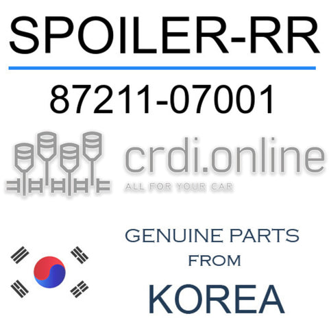 SPOILER-RR [ORIGINAL] 87211-07001 8721107001 87211 07001