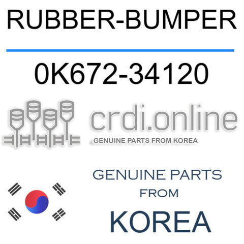 RUBBER-BUMPER 0K672-34120 0K67234120 0K672 34120