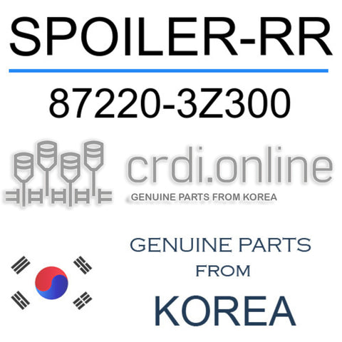 SPOILER-RR [ORIGINAL] 87220-3Z300 872203Z300 87220 3Z300