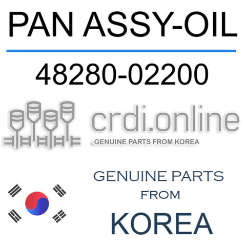 PAN ASSY-OIL [ORIGINAL] 48280-02200 4828002200 48280 02200