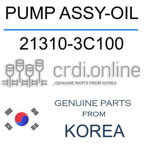 PUMP ASSY-OIL [ORIGINAL] 21310-3C100 213103C100 21310 3C100
