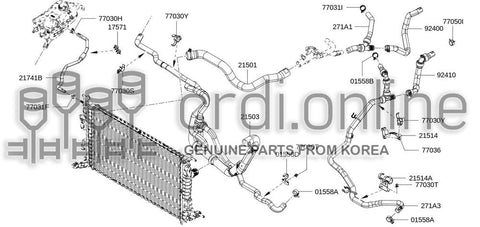 HOSE-RADIATORLOWER 21501-5974R 215015974R 21501 5974R