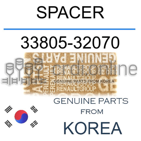 SPACER [ORIGINAL] 33805-32070 3380532070 33805 32070