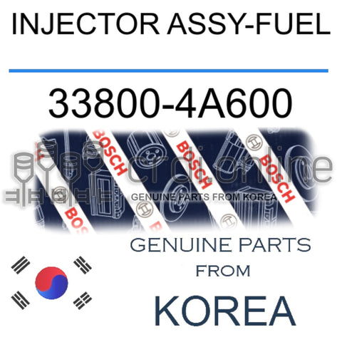 [BOSCH] INJECTOR ASSY-FUEL 33800-4A600 338004A600 33800 4A600
