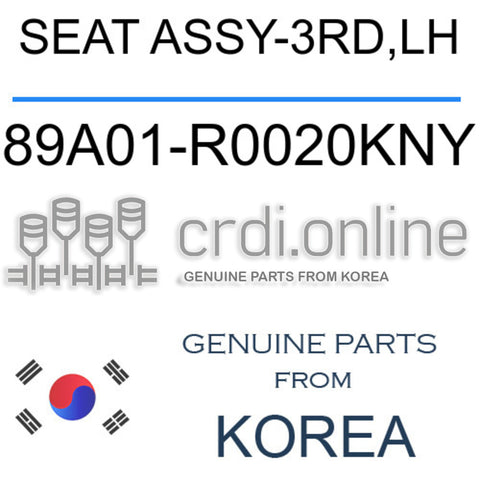 SEAT ASSY-3RD,LH [ORIGINAL] 89A01-R0020KNY 89A01R0020KNY 89A01 R0020KNY