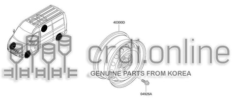 WHEEL DISC-STEEL 40300-3582R 403003582R 40300 3582R