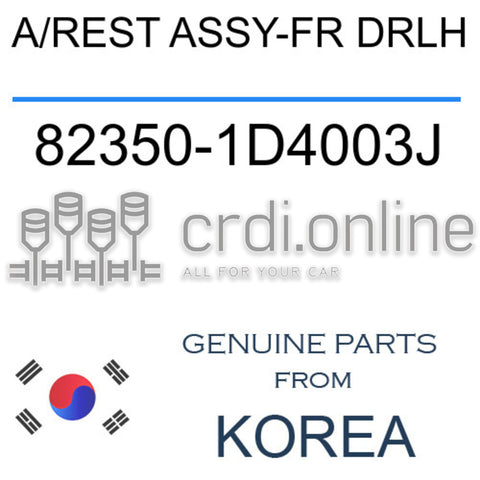 A/REST ASSY-FR DRLH 82350-1D4003J 823501D4003J 82350 1D4003J