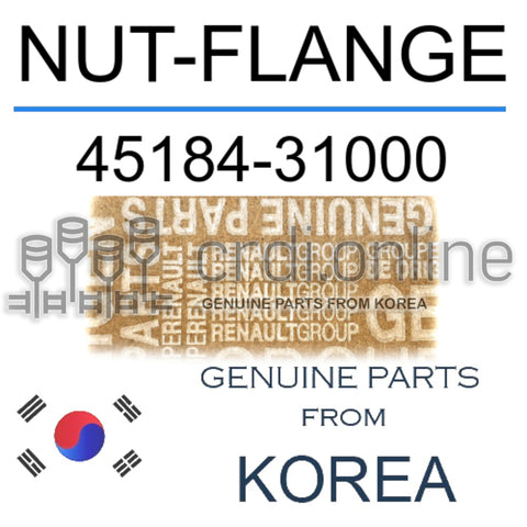 NUT-FLANGE [ORIGINAL] 45184-31000 4518431000 45184 31000