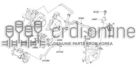 HOSE ASSY-VAC 22320-JG71A 22320JG71A 22320 JG71A