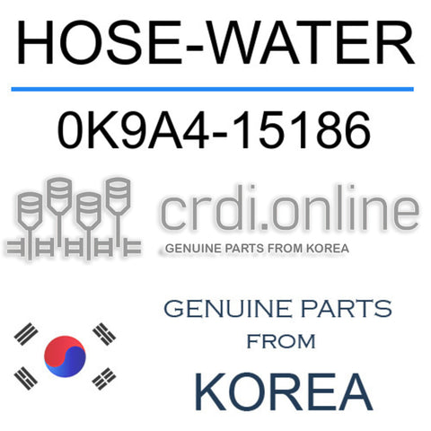 HOSE-WATER 0K9A4-15186 0K9A415186 0K9A4 15186