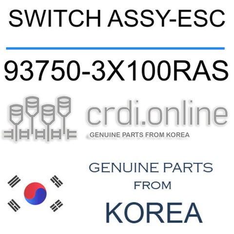 SWITCH ASSY-ESC [ORIGINAL] 93750-3X100RAS 937503X100RAS 93750 3X100RAS