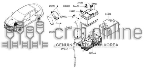 TRAY-BATTERY 64894-2080R 648942080R 64894 2080R