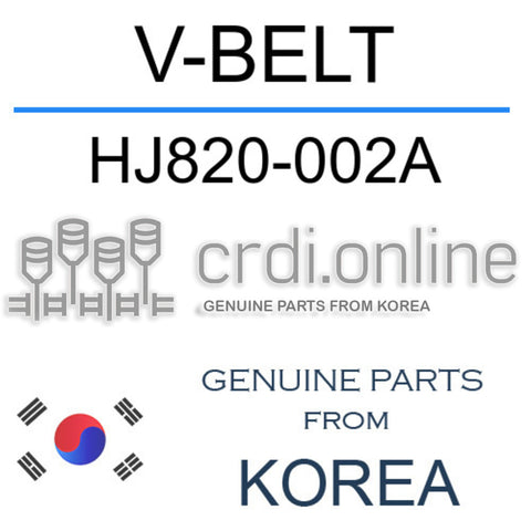 V-BELT [ORIGINAL] HJ820-002A HJ820002A HJ820 002A
