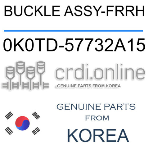 BUCKLE ASSY-FRRH [ORIGINAL] 0K0TD-57732A15 0K0TD57732A15 0K0TD 57732A15