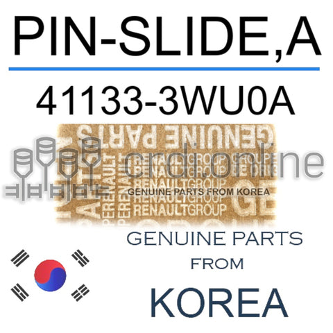 PIN-SLIDE,A [ORIGINAL] 41133-3WU0A 411333WU0A 41133 3WU0A