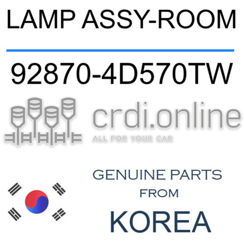 LAMP ASSY-ROOM [ORIGINAL] 92870-4D570TW 928704D570TW 92870 4D570TW