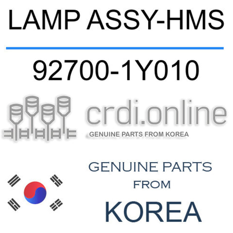LAMP ASSY-HMS [ORIGINAL] 92700-1Y010 927001Y010 92700 1Y010