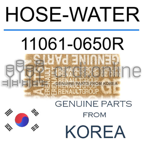 HOSE-WATER [ORIGINAL] 11061-0650R 110610650R 11061 0650R