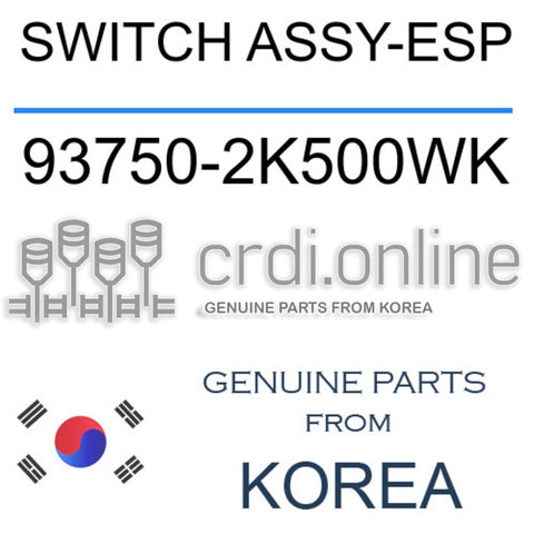 SWITCH ASSY-ESP [ORIGINAL] 93750-2K500WK 937502K500WK 93750 2K500WK