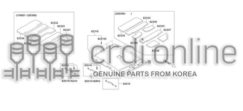 HEADLINING ASSY-ROOF 82310-51210GC 8231051210GC 82310 51210GC