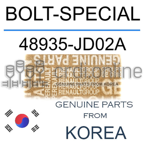 BOLT-SPECIAL [ORIGINAL] 48935-JD02A 48935JD02A 48935 JD02A