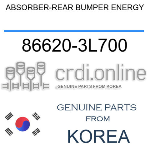 ABSORBER-REAR BUMPER ENERGY [ORIGINAL] 86620-3L700 866203L700 86620 3L700