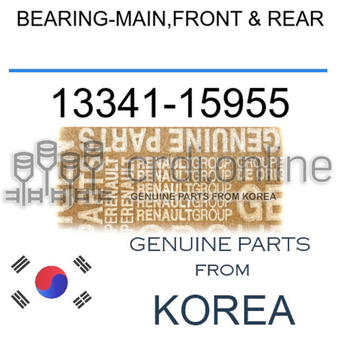 BEARING-MAIN,FRONT & REAR [ORIGINAL] 13341-15955 1334115955 13341 15955