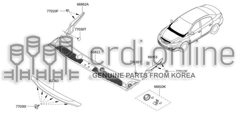 KIT-PLUGCOWL VENT GRILLE 66810-6987R 668106987R 66810 6987R