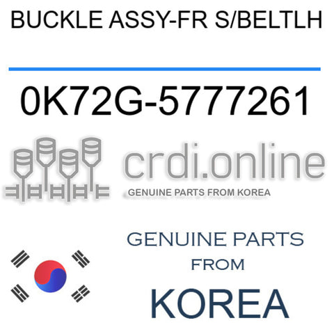 BUCKLE ASSY-FR S/BELTLH [ORIGINAL] 0K72G-5777261 0K72G5777261 0K72G 5777261