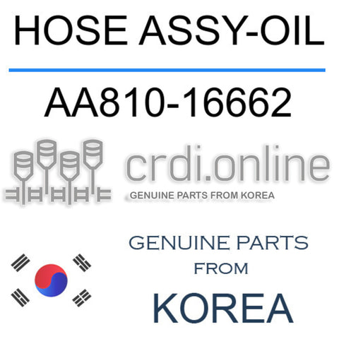 HOSE ASSY-OIL [ORIGINAL] AA810-16662 AA81016662 AA810 16662