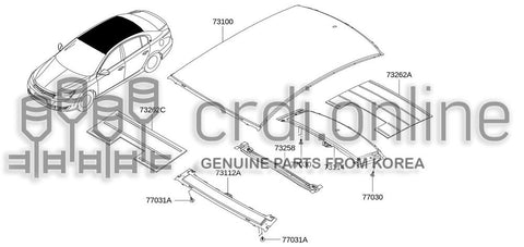 ROOF ASSY 73112-6664R 731126664R 73112 6664R