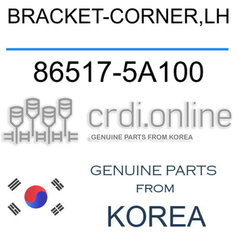 BRACKET-CORNER,LH 86517-5A100 865175A100 86517 5A100