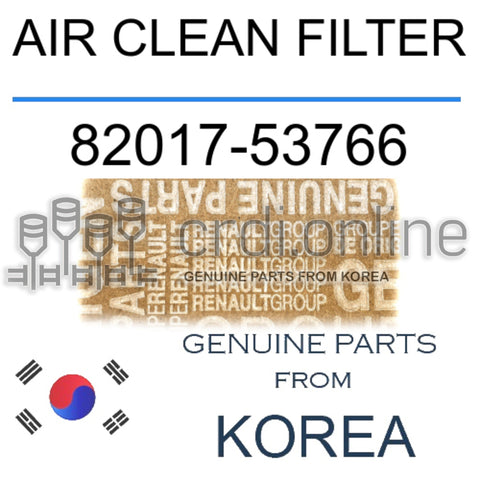 AIR CLEAN FILTER [ORIGINAL] 82017-53766 8201753766 82017 53766