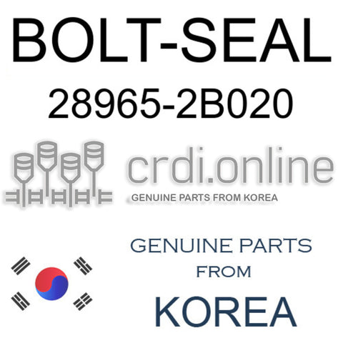 BOLT-SEAL 28965-2B020 289652B020 28965 2B020