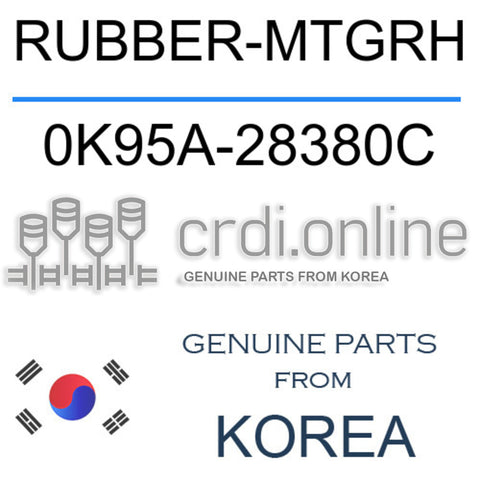 RUBBER-MTGRH [ORIGINAL] 0K95A-28380C 0K95A28380C 0K95A 28380C
